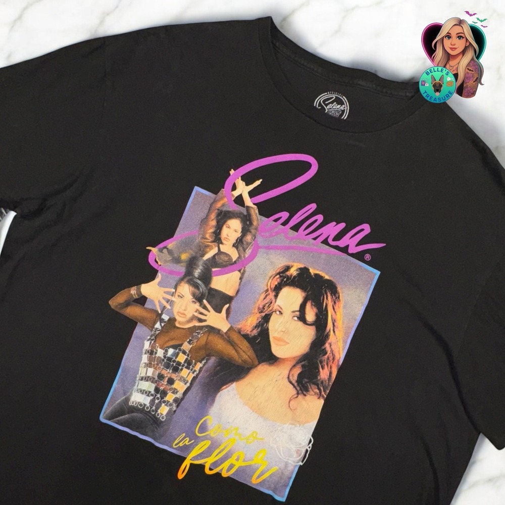 Selena Graphic T Shirt Official Merchandise Unisex 2XL Tee Vintage Tour Mech XXL